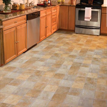 Kitchen Floor on Kitchen Flooring Idea   Aurora    Riviera By Mannington Vinyl Flooring