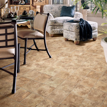 Dining Room on Dining Room Area Flooring Idea   Jumpstart Montaro By Mannington Vinyl