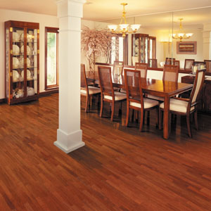 Dining Room on Dining Room Area Flooring Idea   Esteem 3 Strip   Brazilian Cherry By