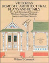 Click here for larger photo of Victorian Domestic Architectural Plans and Details: 734 Scale Drawings of Doorways, Windows, Stairs