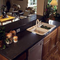 Click here for larger photo and more infomation about Silestone® quartz surface in the kitchen